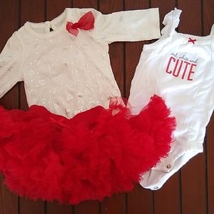 ⭐3/$13 Newborn Tutu outfit & 6 month 4th of July